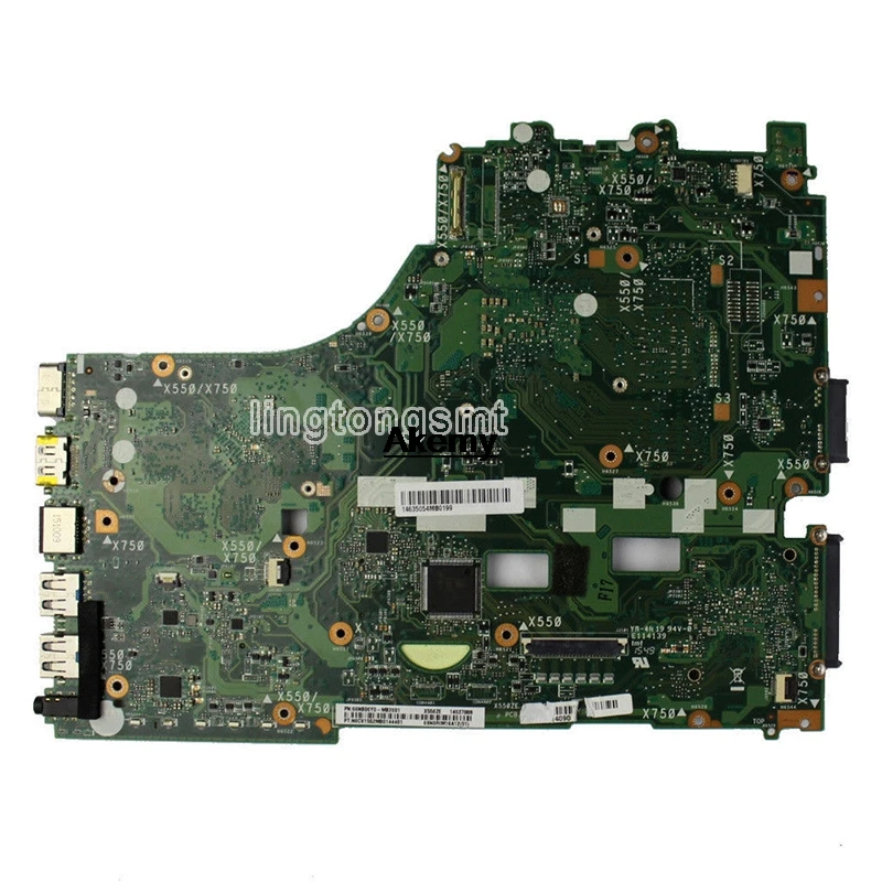 X550ZE материнская плата A10 7400CPU поддержка LVDS Материнская For Asus X550ZA K550Z A555Z VM590Z для
