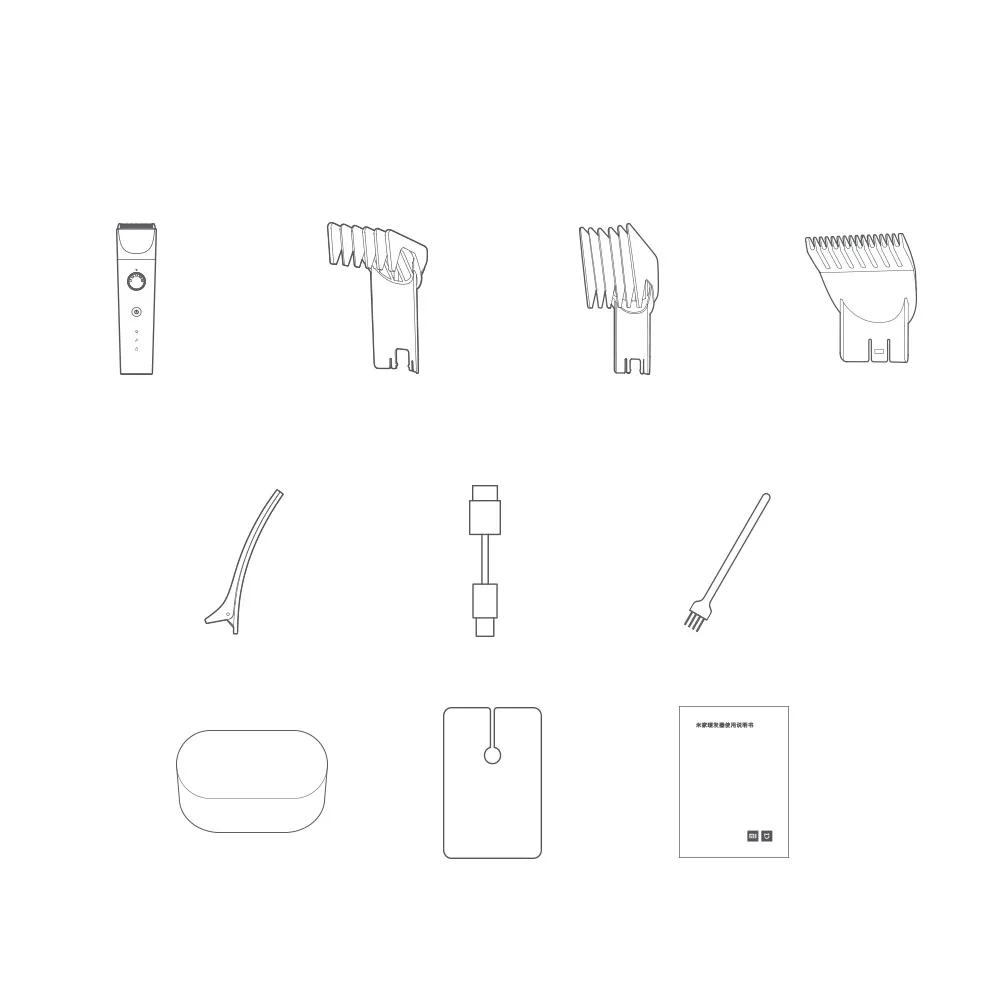 Original Xiaomi Mijia Hair Trimmer IPX7 Waterproof Professional Electrical Clipper Multi-layer Titanium-coated Ceramic Knife | Бытовая