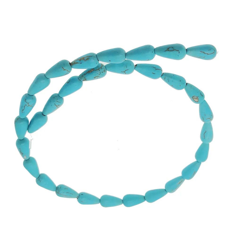 8 ~ 27 мм натуральный голубой бирюзовый полудрагоценный камень отверстие плоские