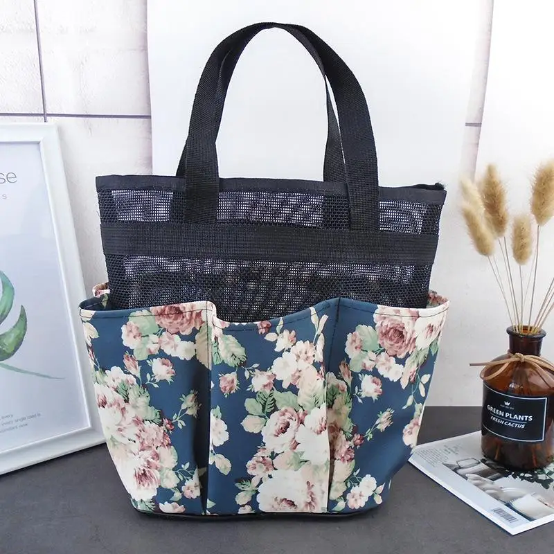 

Mesh Shape Waterproof Wash gargle bag Weaving Bath basket Tourism Convenient Organizer bag Fitness Outdoor Hand mention