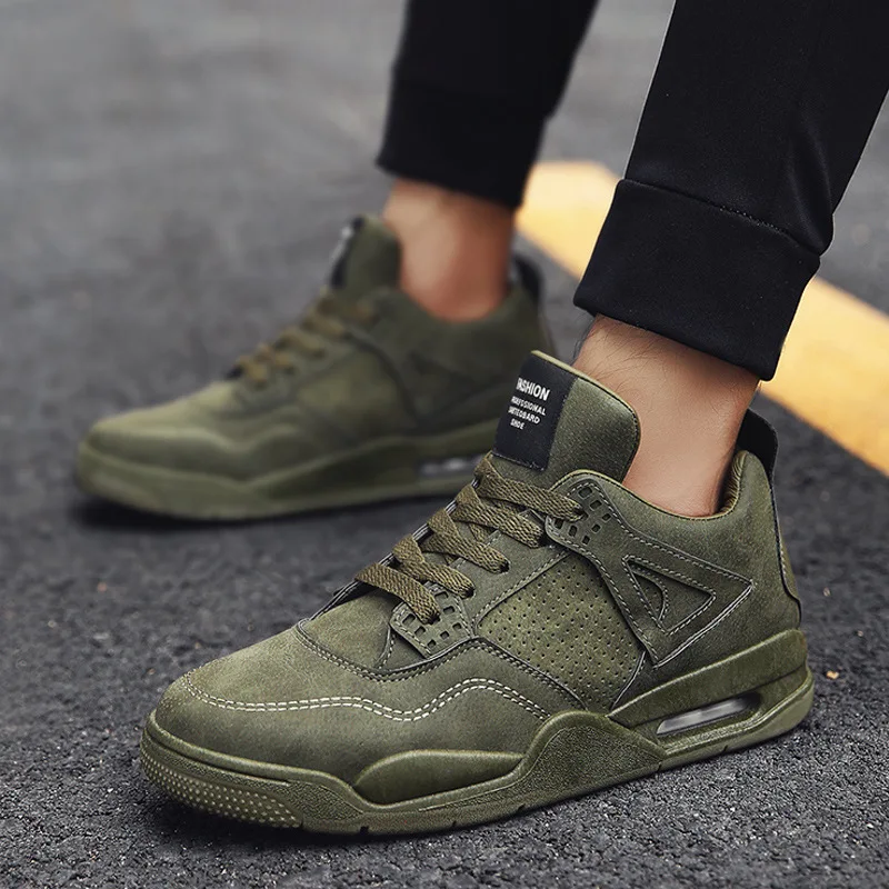 

New 2020 Mens Casual Boots Increased Air Cushion Platform Boots Shoes For Men Retro Plus Size Ankle Boots Sneakers Winter Shoes