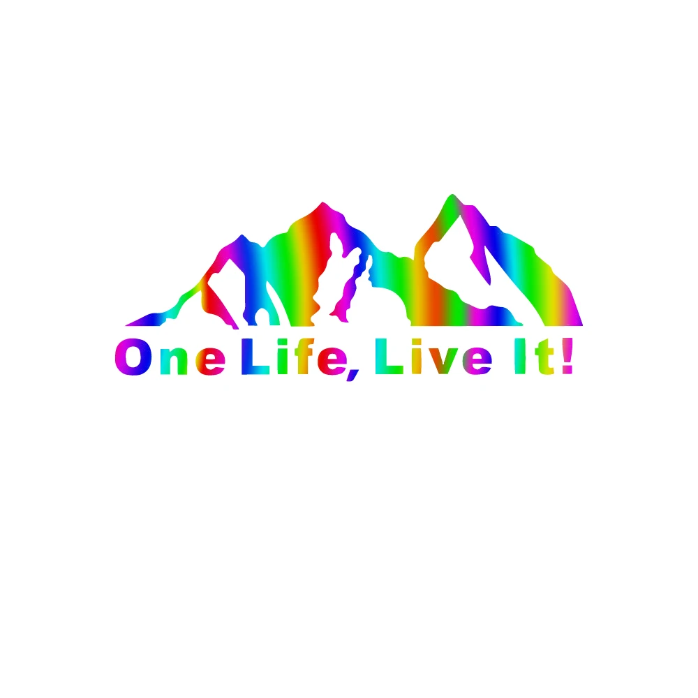 

On Life Live It Mountains Car Sticker Automobiles Motorcycles Exterior Accessories Vinyl Decals for Honda Lada Bmw Audi Jeep