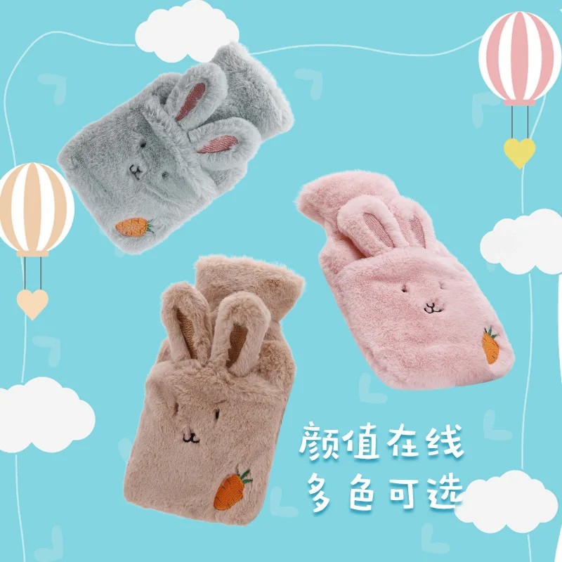 500 мл горячей воды Бутылка сумка packCute ПВХ стресс боли терапии вязаные мягкие