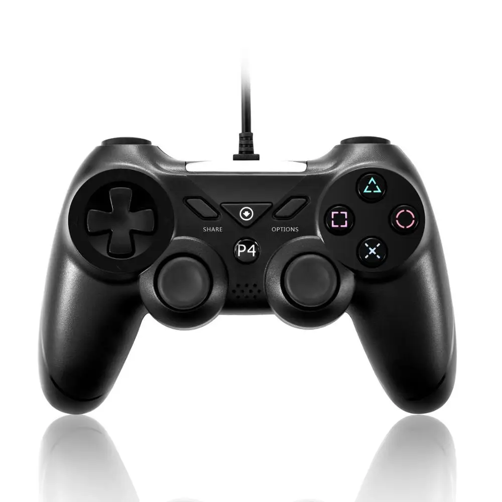 IBen USB проводной игровой контроллер геймпад джойстик для Playstation 4/PS3/PC PS4 двойная