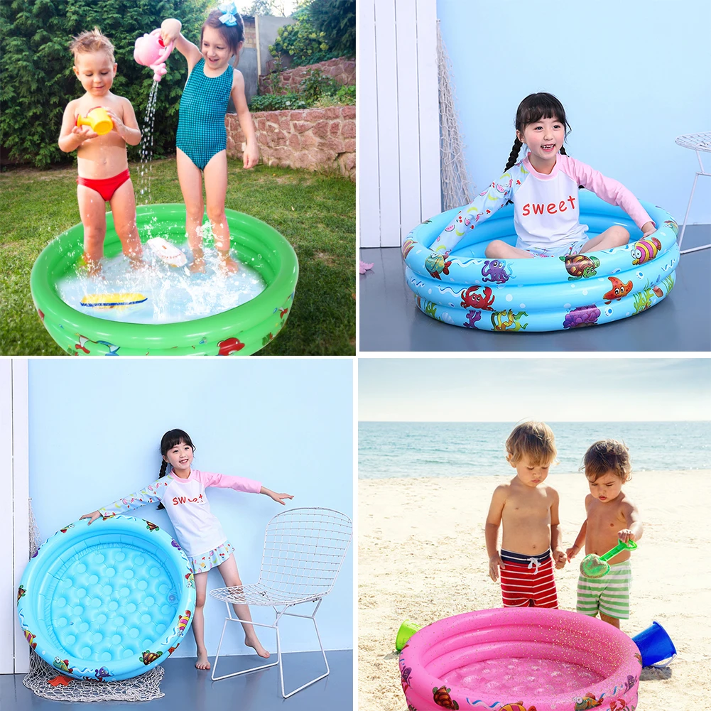 

Baby Inflatable Round Swimming Pool PVC Safe Summer Inflatable Bath Tub Water Party Toys Ocean Ball Playing Pool