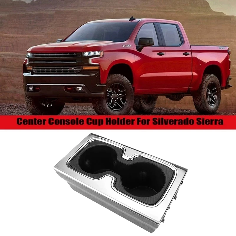 

Car Cup Holders 23467147 for Chevrolet Silverado 1500 2500 3500 2014-2016 Center ConsoleDual Cup Holder Leakproof