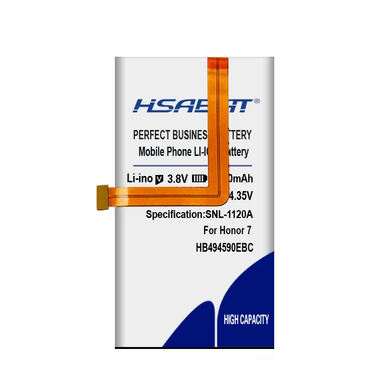 HSABAT 4650 мА/ч, HB494590EBC Батарея для huawei Honor 7 G620 G628 батареи PLK-AL10 PLK-UL00 PLK-TL01H