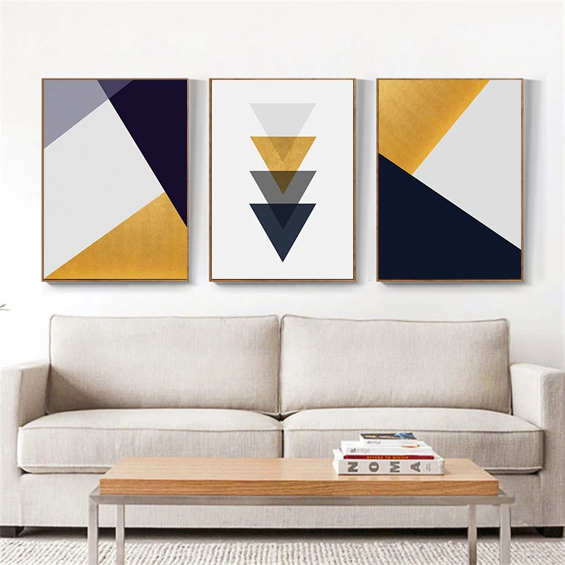 

Постер и принты в минимализм желтая Геометрическая Картина на холсте абстрактные современные настенные картины для гостиной домашний деко...