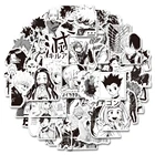 Черно-белые аниме наклейки граффити для ноутбука, гитары, скейтборда, велосипеда, Мультяшные смешанные фигурки, DIY наклейки, 103050 шт.