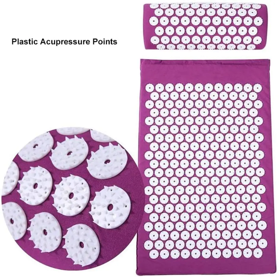 

Relaxation Exercise Acupressure Massage Yoga Mat Neck Pain Relief and Muscle Relaxation Fitness For Gymnasti