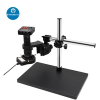 38mp 1080p usb hdmi industrial digital microscope camera video recorder adjustable stand c mount camera for smd pcb inspection