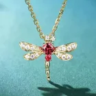 Ожерелье со стрекозой, популярный кулон в виде насекомого, Модные женские ювелирные изделия, подарок для девушки, лучший выбор, дешевая оптовая продажа, роскошные украшения, дизайн