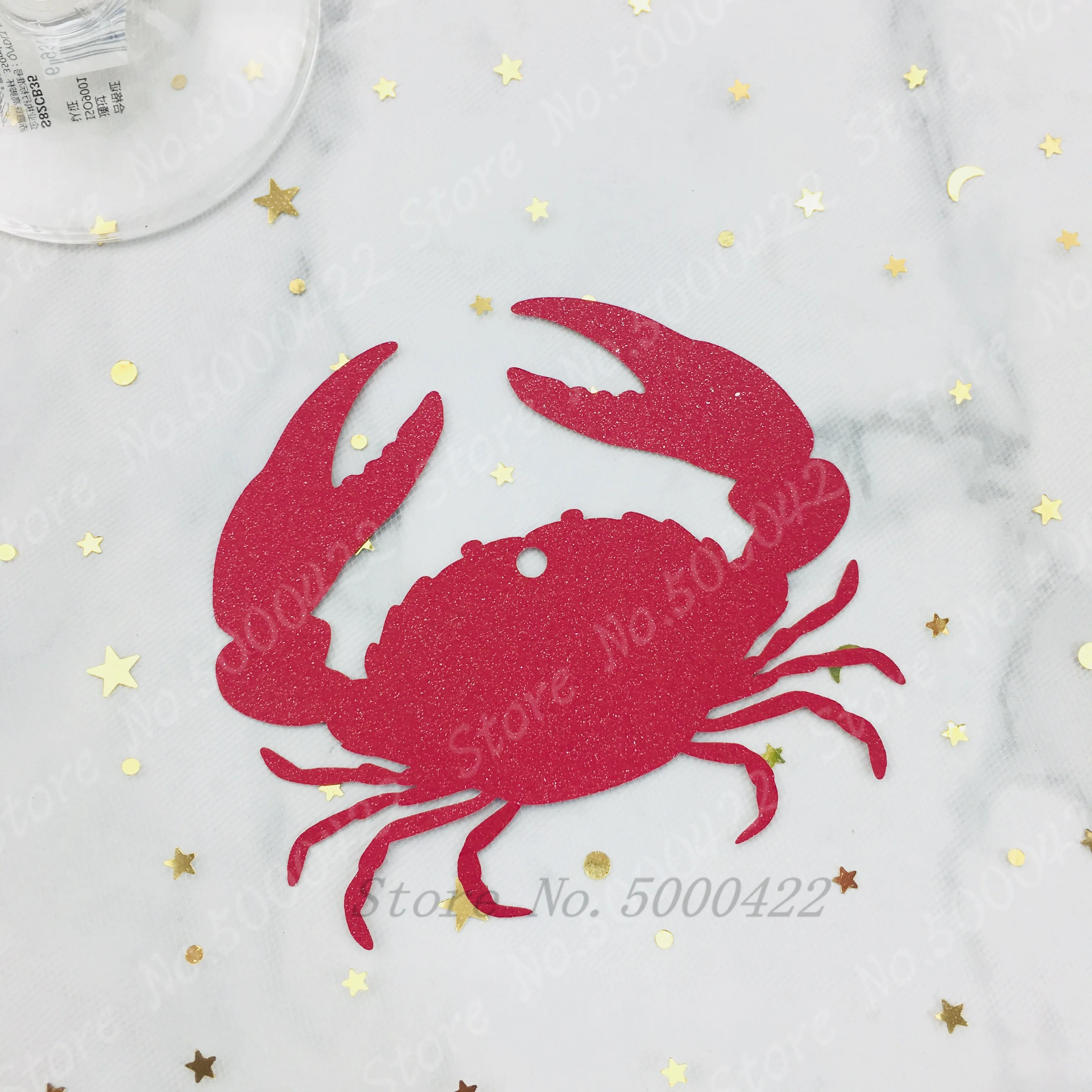 50 шт форма краба декоративная карта желаний висят подарочные ярлыки для