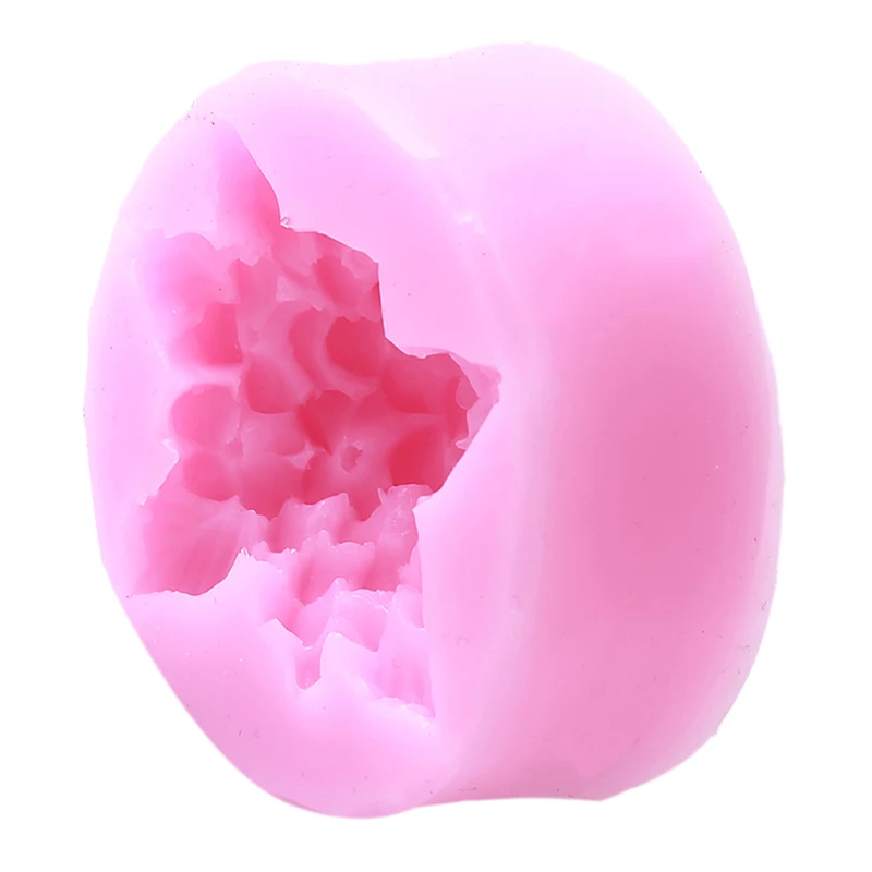 Силиконовая 3D форма в виде сиреневого цветка помадки гипсовое украшение для