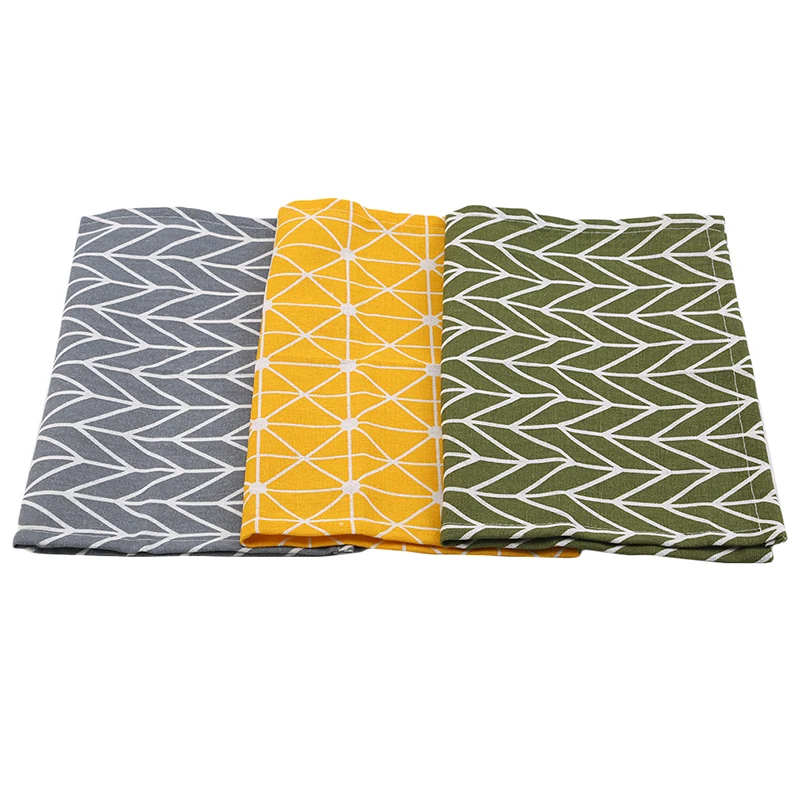 

Хлопковые и льняные салфетки, нордическая Нескользящая изоляционная салфетка, мультяшная Милая подставка, коврики для стола, украшение для...