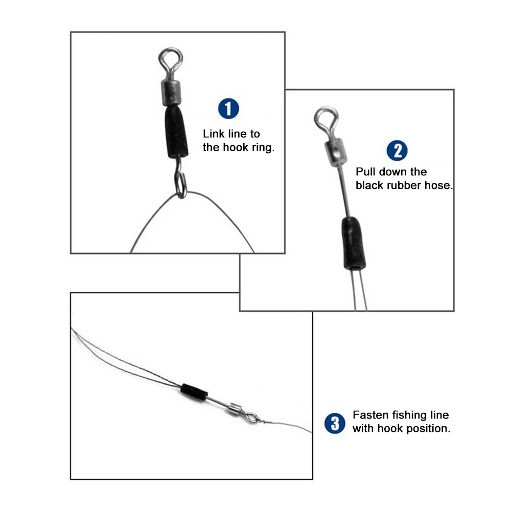 20 шт. вращающиеся рыболовные Вертлюги линия для крючков соединители высокая