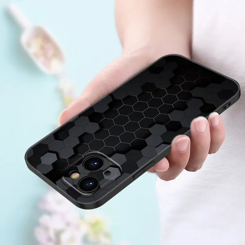 Чехол для телефона с геометрическим рисунком Apple iPhone 13 12 Mini 11 Pro XS Max XR X 8 7 6S 6 Plus 5S 5 SE
