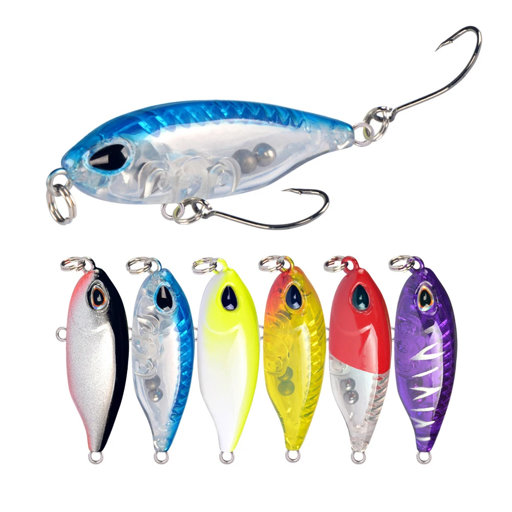 

4.5cm 3g Crankbait Fishing Lures with 3D Eyes Simulation Fish Shape Lure with Anti-oxidation Hooks Fishing Tools