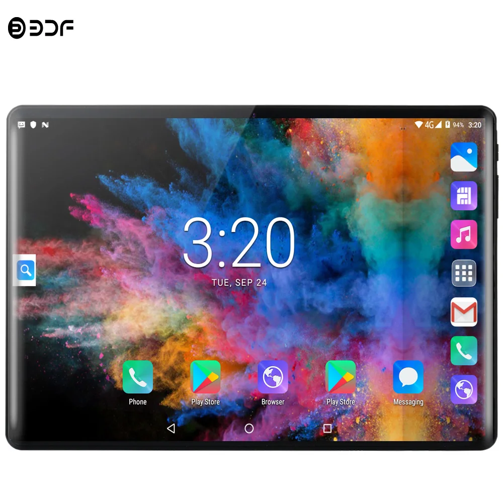 10,1 дюймов ПК планшет Android 9,0 2G 3G 4G LTE Сотовый Телефон Вызов десять ядер 8 ГБ+ 128 Гб Две sim-карты Wi-Fi Bluetooth 4,0 ips 2.5D