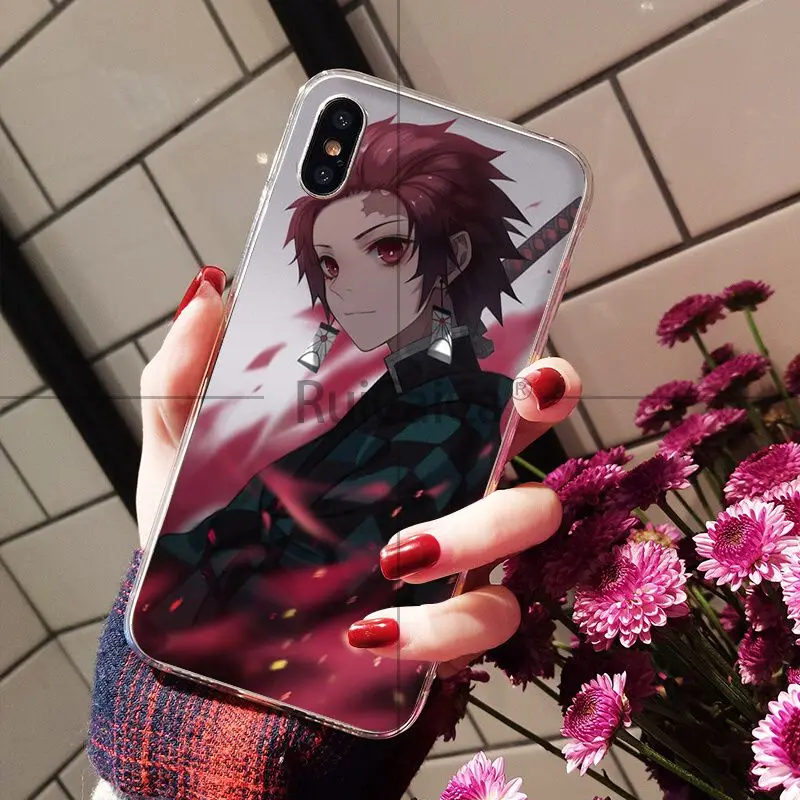 A13 Ruicaica demon slayer аниме ТПУ мягкий силиконовый прозрачный чехол для телефона Apple iPhone 8 7 6 6S Plus X XS MAX 5 5S SE XR чехол - Цвет: A13