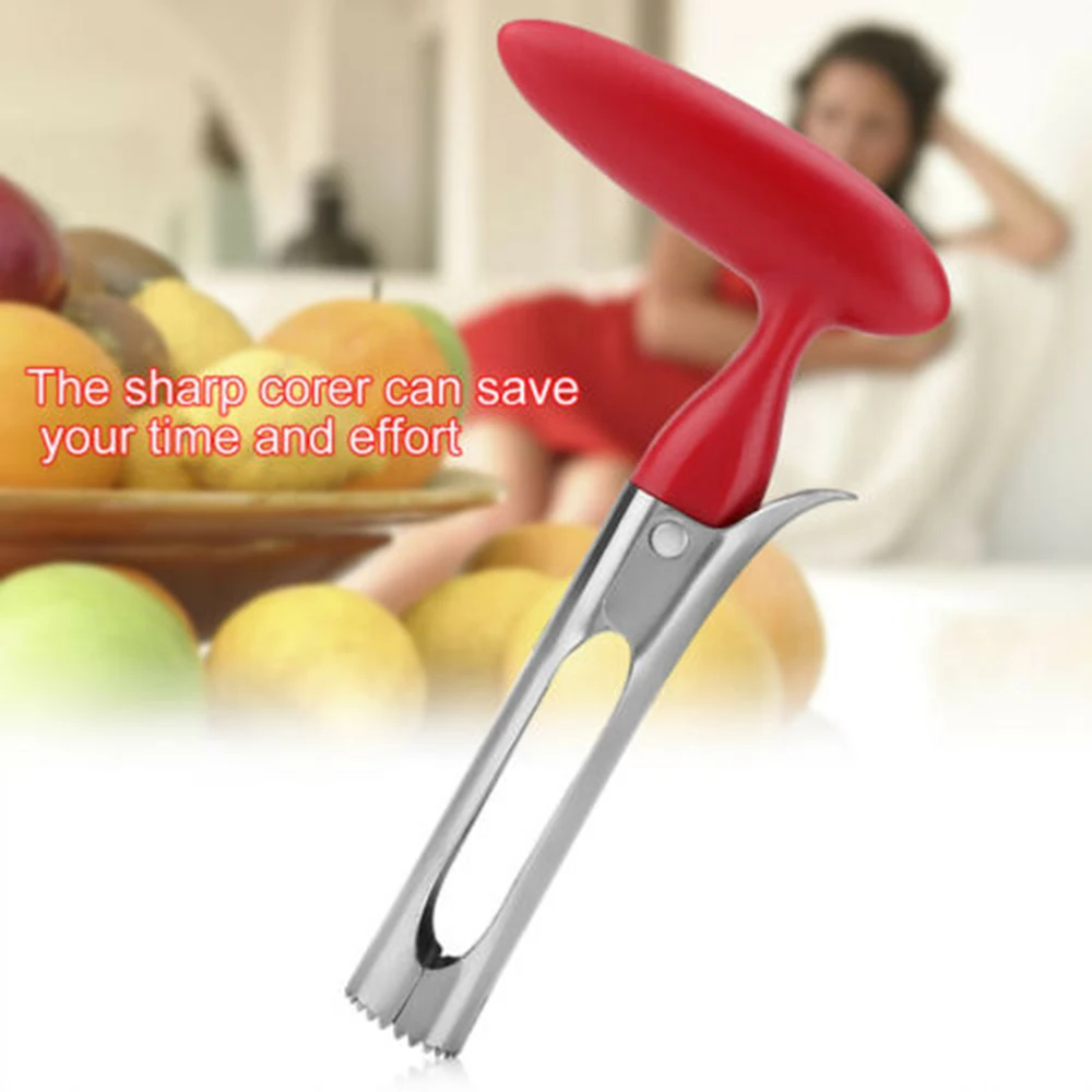 New Kitchen Stainless Steel Twist Core Seed Remover Fruit Pear Apple Corer Tools