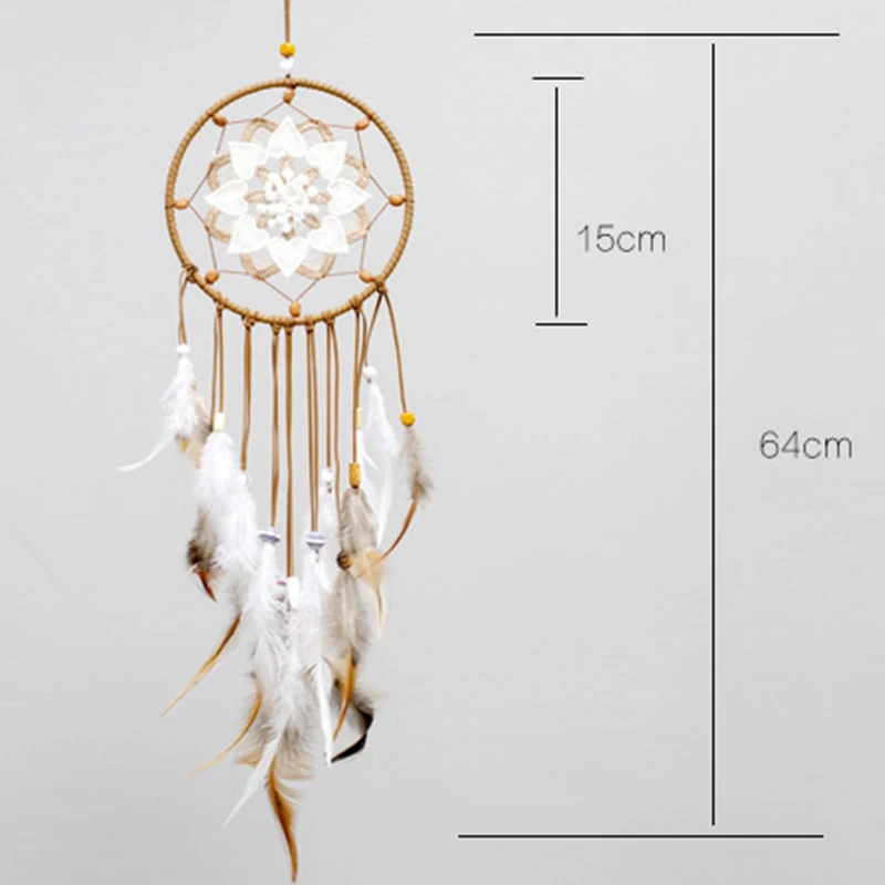 

Creative Hollow Dream Catcher Home Wind Chime Pendant Wedding Bedroom Kids Room Decoration Feather Ornaments Dream Catcher-60295