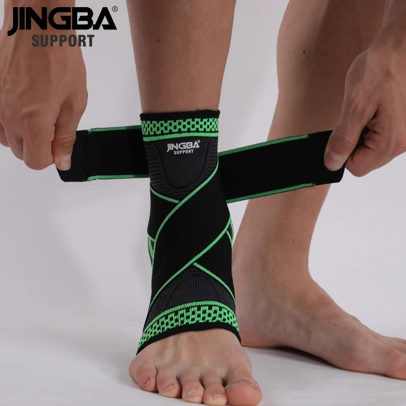 

Компрессионный фиксатор для голеностопа JINGBA, 1 шт., фиксатор для фитнеса, футбола, баскетбола, волейбола, защита голеностопа