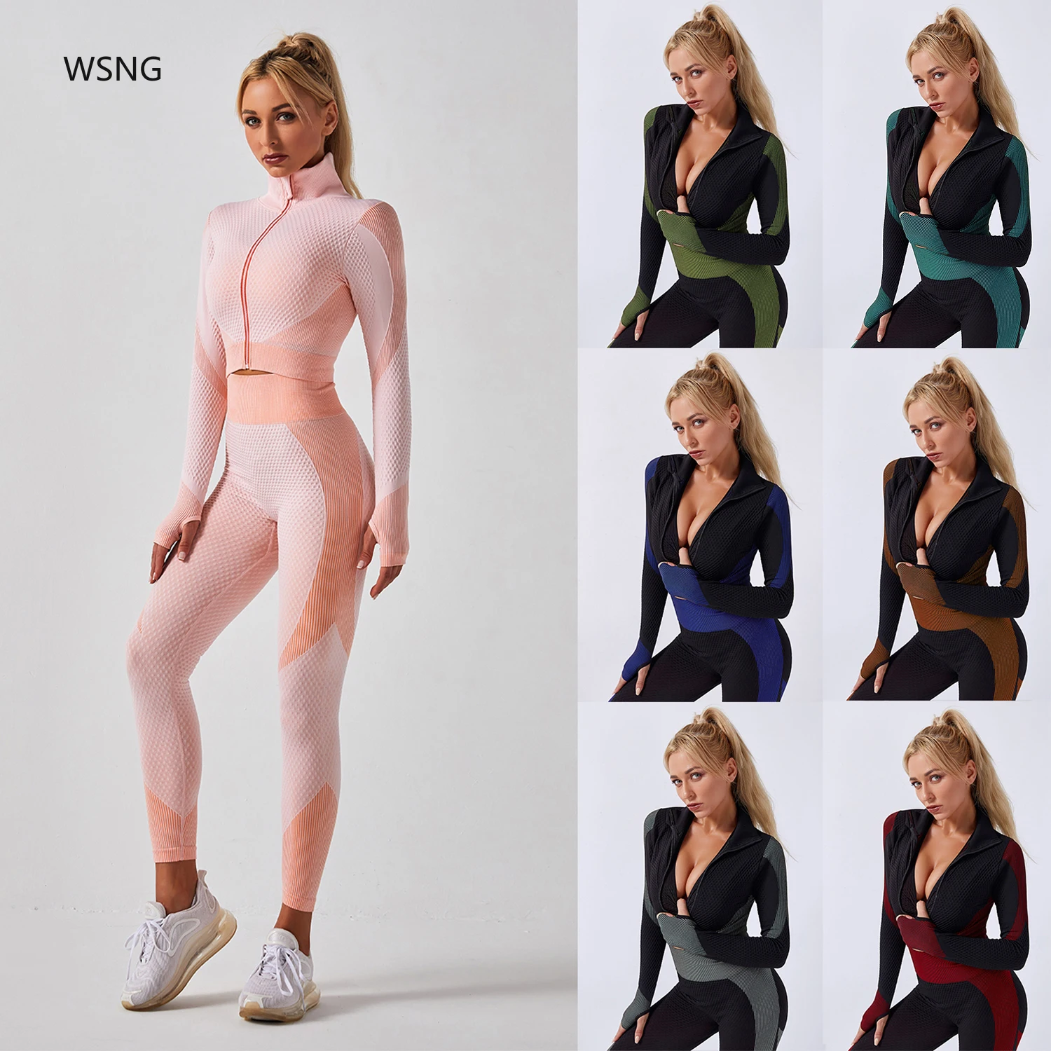 

New Shark 3pcs High-end Yoga Sets Women Gym Clothes Athletic Fitness Sport Bra Pants Shirt Workout Clothes for Yoga Set Women