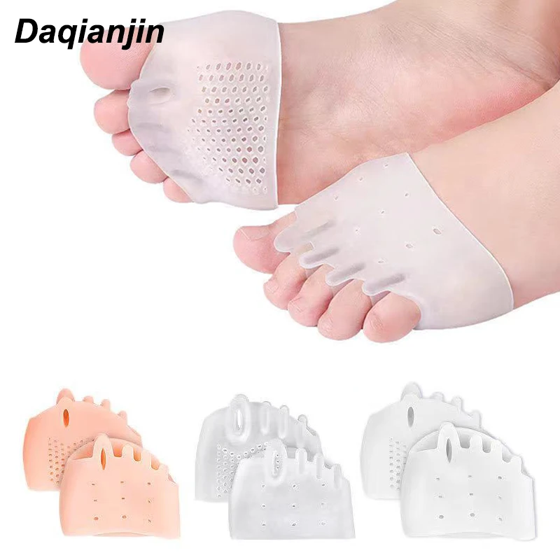 

Silicone Toe Separator Forefoot Pad Pain Relief Insole Callus Corns Blisters Hallux Valgus Orthopedic Gel Corrector Foot Care