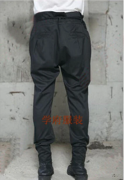 

Men Lager Size Clothing Free Shipping Fashion Men's Casual Fold Haren Crotch Pants Hanging Large Code / 27-42