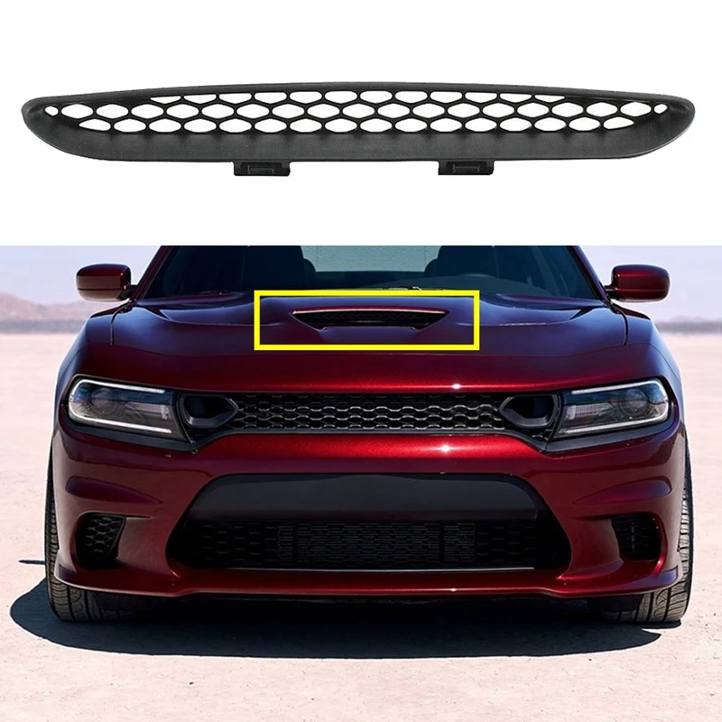 Для 2015 2020 Dodge Charger Srt Hellcat передний капот Центральная решетка отделка сетчатая