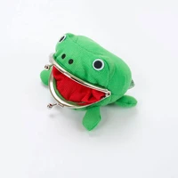 1pcs hot selling frog wallet anime cartoon wallet coin purse manga flannel wallet cute purse coin holder