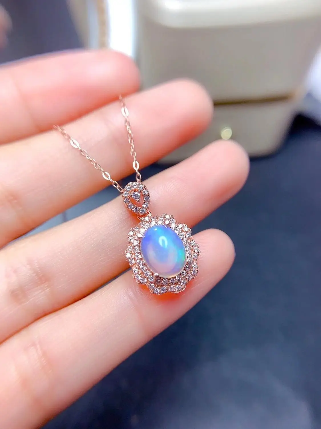 

New Coming 100% High Quality Natural and Real Opal jewelry set Natural Real Opal 925 sterling silver 1pc pendant,1pc ring