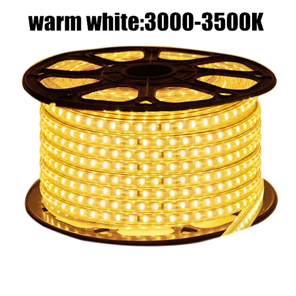 

Светодиодная лента XUNATA SMD 3014 белая/теплый белый/синяя IP67 120LEDs/m 220-240V