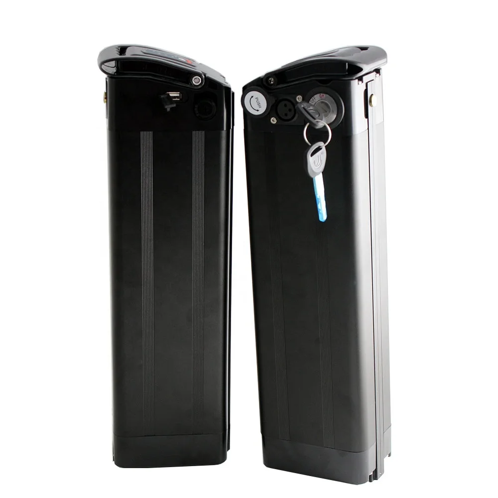 Перезаряжаемая Серебристая аккумуляторная батарея для велосипеда 48 в 20 Ач 1500 Вт