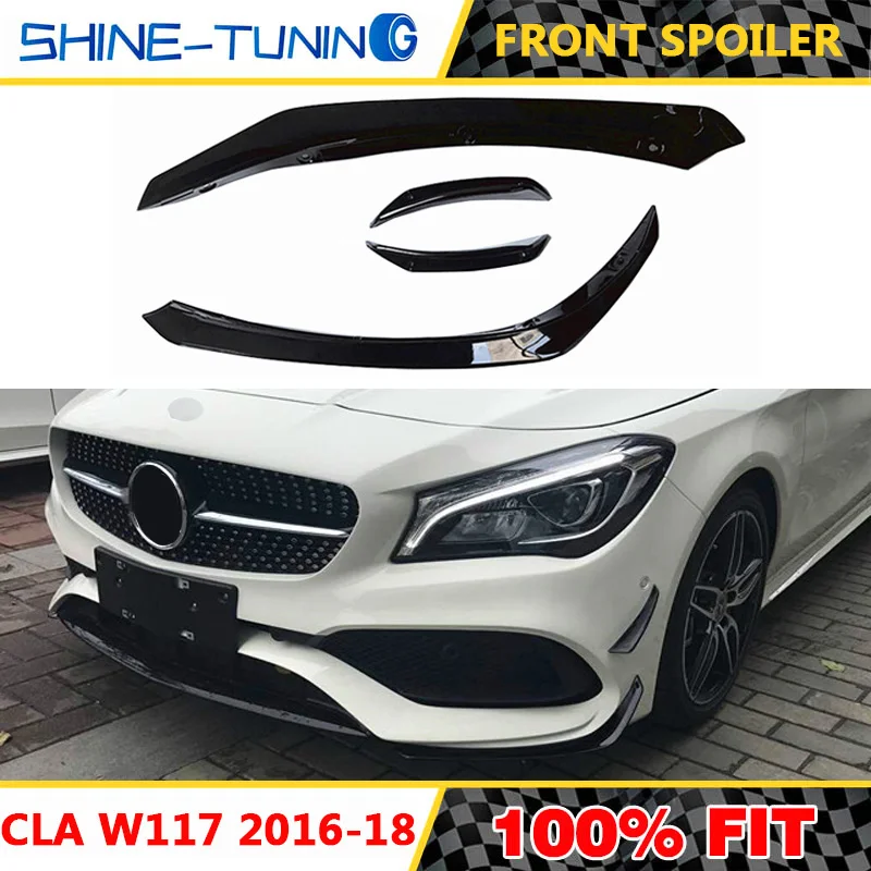 Для CLA Class W117 передний разделитель для губ откидной клапан подходит спортивного