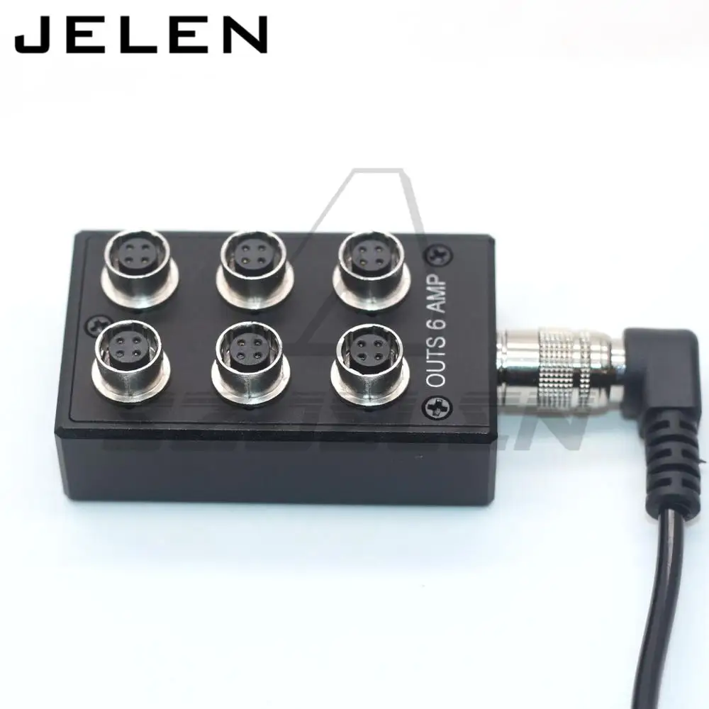 4 pin female to Hirose выходы питания 6 AMP для звуковых устройств 688 633 Zoom F8 Camera power fourway splitter
