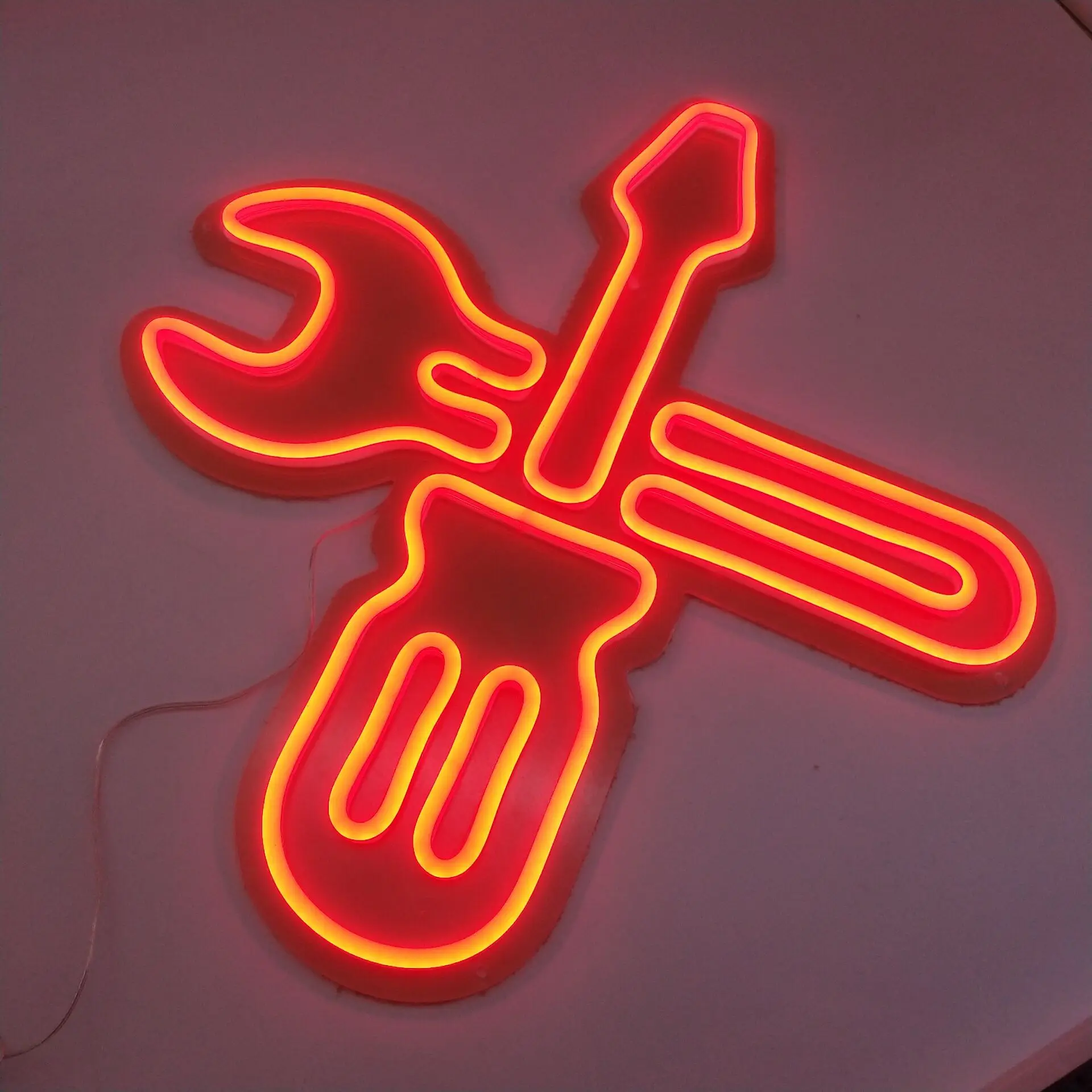 

Dropshipping decoration light neon tube sign custom 8mm silicon material flexible neon burger