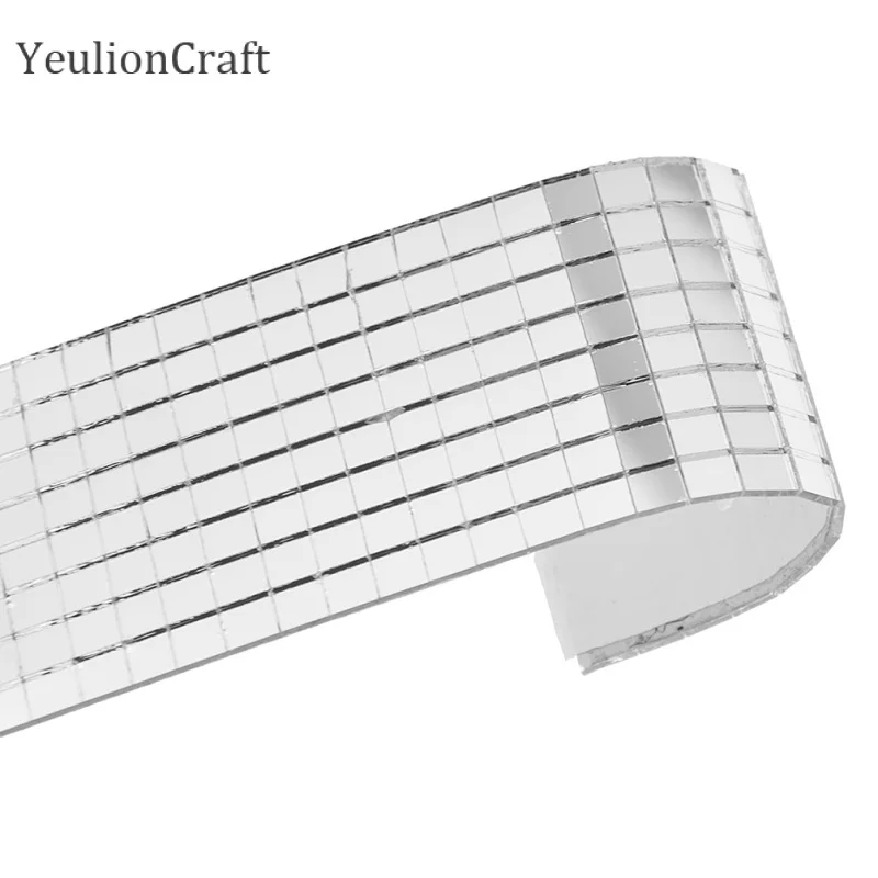 Самоклеящаяся мини квадратная стеклянная зеркальная мозаичная плитка Chzimade 150x0 5