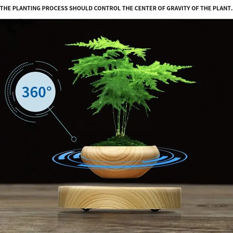 Магнитный левитационный воздушный цветочный горшок цветы бонсай магнитный