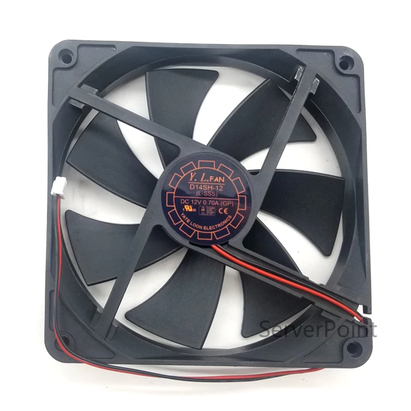 Новинка для Yate Loon вентилятор D14SH 12 DC 12V 0.70A 140x140x25 мм 2 проводной кулер сервера