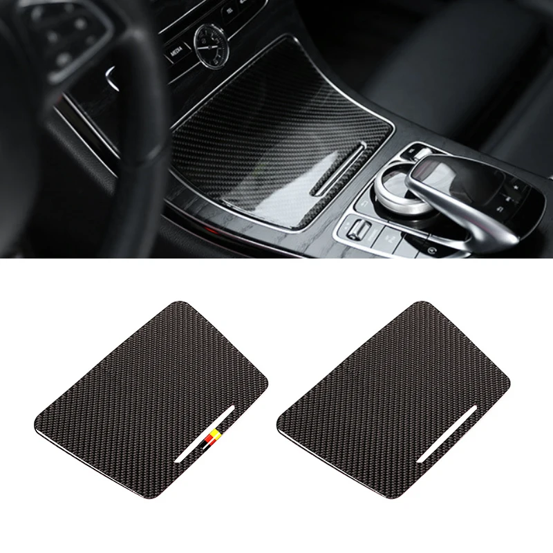 

Для Mercedes Benz C Class W205 C180 C200 C300 GLC260 держатель стакана для воды из углеродного волокна Панель крышка наклейка отделка