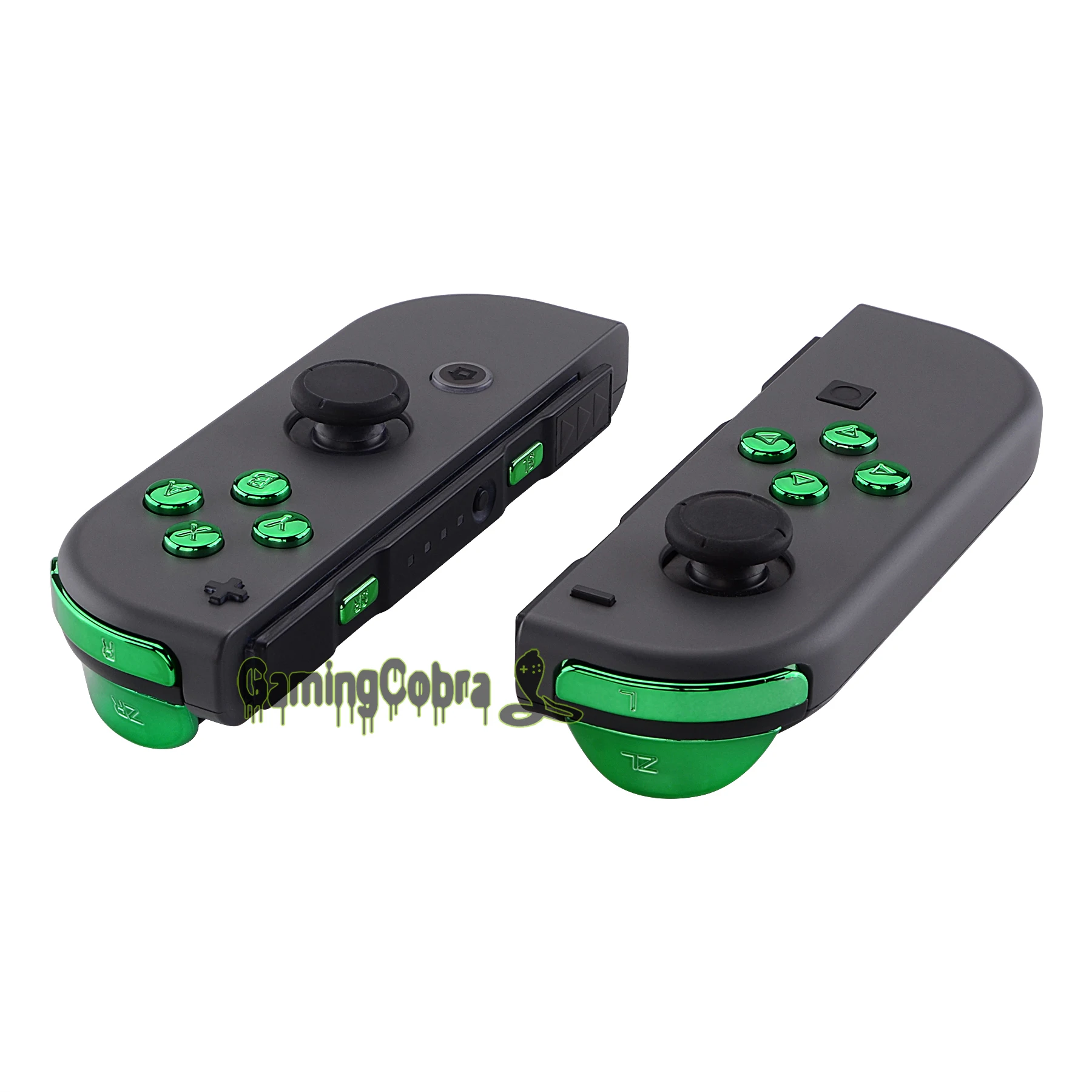 Экстремальный хромированный зеленый сменный ABXY SR SL L R ZR ZL триггер полный комплект