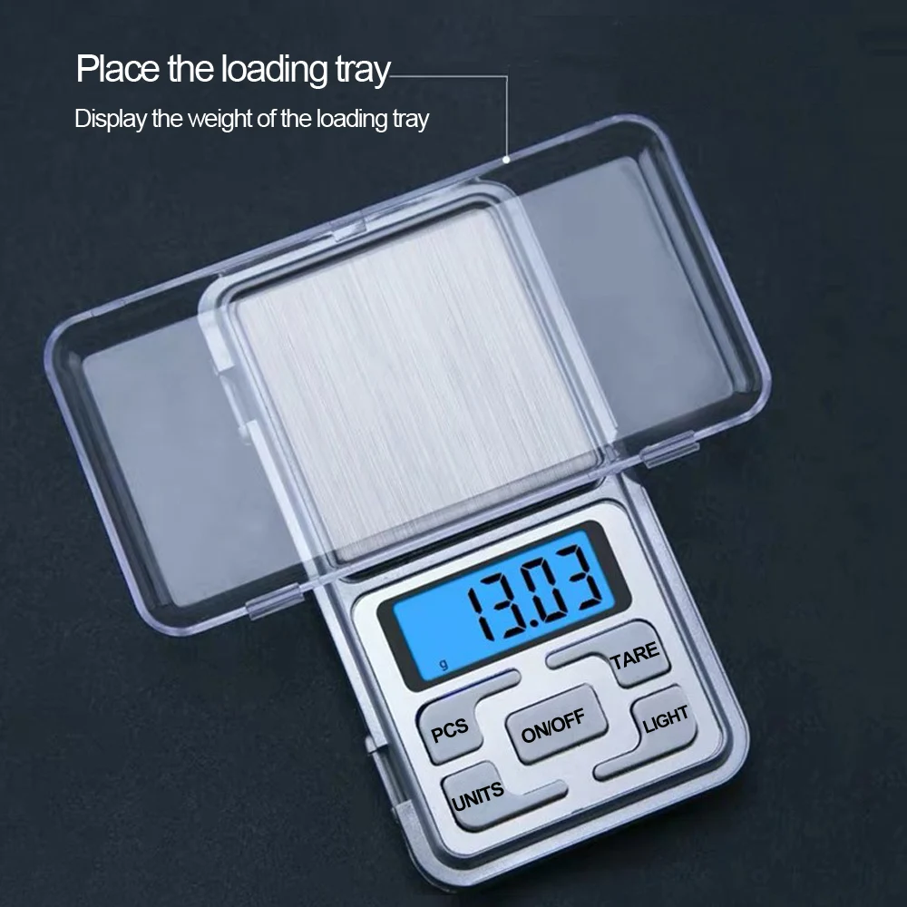Kingneed Переносные карманные цифровые граммовые весы максимальной точности 500 г с ЖК-подсветкой для питания или золотых ювелирных изделий.