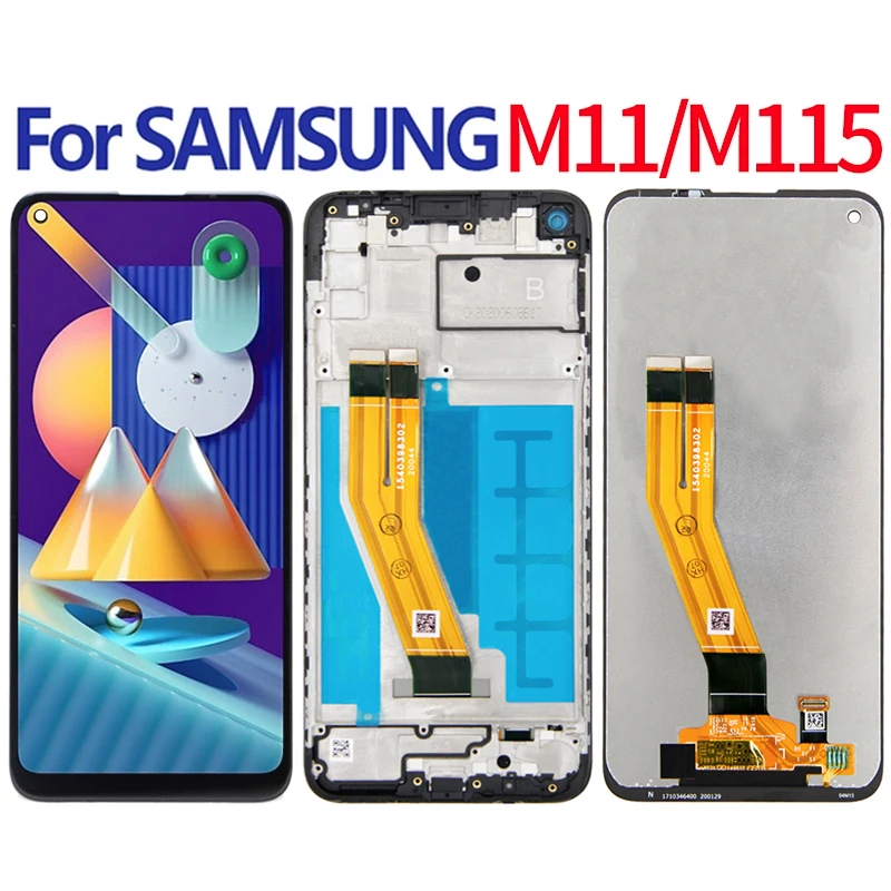 

6,4 ''оригинальное для Samsung Galaxy M11 ЖК SM-M115F/DS, ЖК-дисплей, сенсорный экран, дигитайзер, для сборки, запасные части для M115