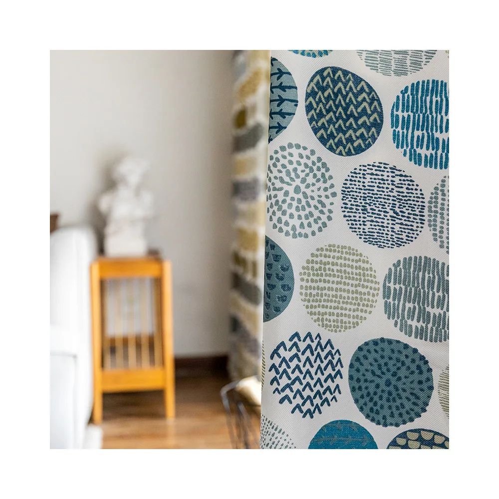 

Modern and Simple New Twill Printing Curtains for Living Dining Room Bedroom.