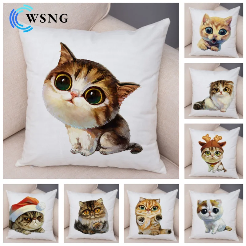 

Cute Cartoon Animal Pattern Sofa Cushion Cover Children's Room Plush Pillow Cover Decorative Pet Pillowcase 45x45cm