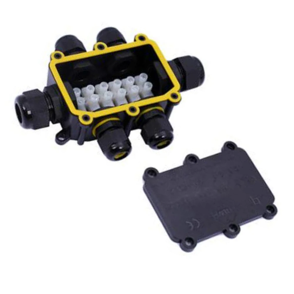 6 Way ip68 водонепроницаемая распределительная коробка фоторазъем Электрический