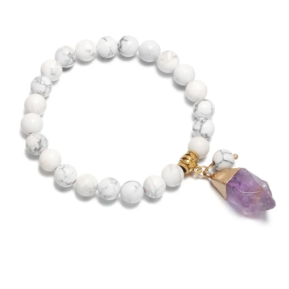 Wholesale Natural Rose Quartzes Stone Bracelet For Women Men Gifts Charm Strand Handmade Fashion Bracelets Jewelry | Украшения и