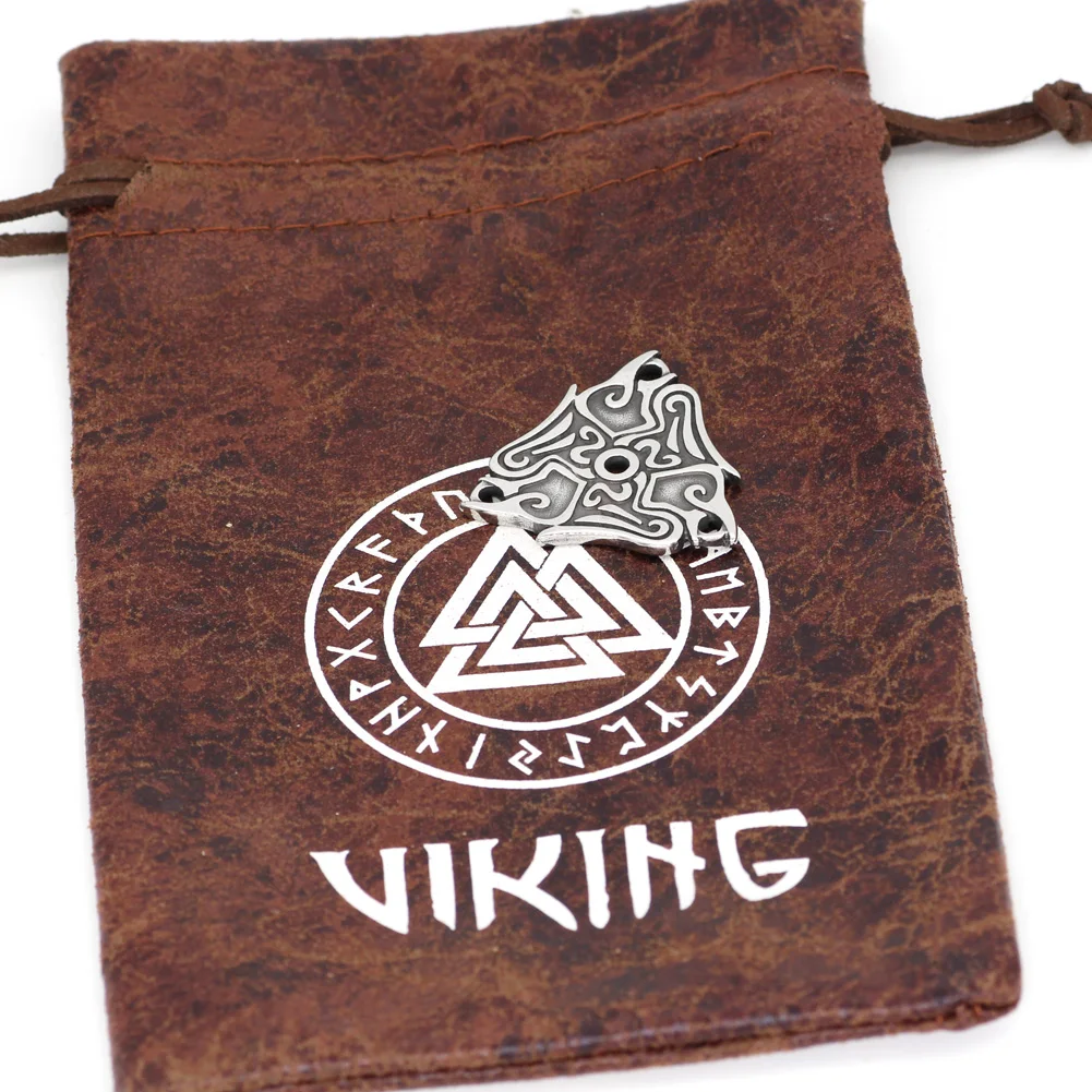 Nordic Viking odin raven stainless steel amulet pendant necklace | Украшения и аксессуары